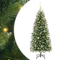 VidaXL Kunstkerstboom met 150 led met standaard groen 120 cm pe en pvc - thumbnail