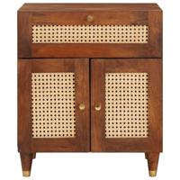 Nachtkastjes Bruin 50 x 33 x 60 cm Bamboe en massief mango hout - thumbnail