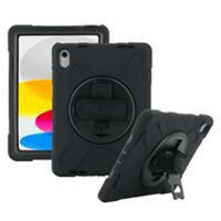 MOBILIS Versterkte hoes met schouderriem voor iPad 11 inch 2025 (11e generatie) iPad 10,9 inch (10e generatie), schokbestendige beschermhoes met draaibaar statief, zwart - thumbnail
