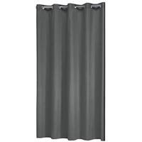 Douchegordijn Sealskin Coloris Polyester / katoen 180x200 Grijs - thumbnail