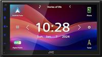 JVC Autoradio met scherm dubbel DIN Apple CarPlay, Android Auto, Aansluiting voor achteruitrijcamera, DAB+ tuner, Bluetooth handsfree - thumbnail