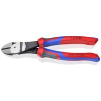 Knipex Kracht-zijsnijtang zwart geatramenteerd met meer-componentengrepen 200 mm - 7422200 - thumbnail