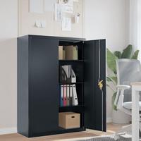 Archiefkast 90x40x140 cm staal antracietkleurig - thumbnail