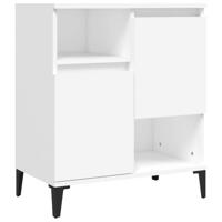 Dressoir 60x35x70 cm bewerkt hout wit - thumbnail