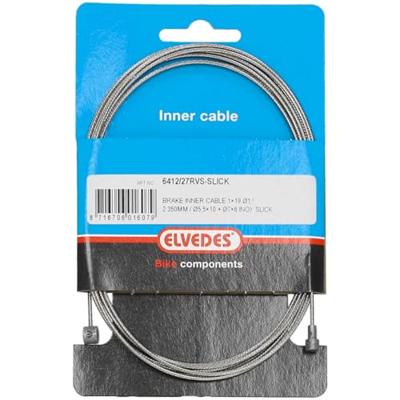 Shimano Rem binnenkabel elvedes 2350mm rvs / slick ø1,5mm v-nippel en t-nippel (op kaart)