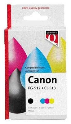 Inktcartridge quantore canon pg-512 cl-513 zw+kl Inktcartridge quantore canon pg-512 cl-513 zw+kl