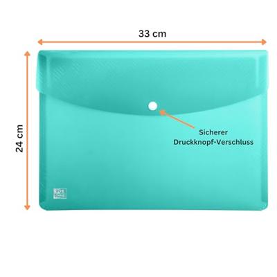 Oxford Urban documentenmap met drukknopsluiting , formaat A4, uit PP, geassorteerde kleuren Oxford Urban documentenmap met drukknopsluiting , formaat A4, uit PP, geassorteerde kleuren