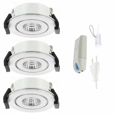 Klemko Kit2 met 3x Venice COB LED-module warm wit LED0710 Klemko Kit2 met 3x Venice COB LED-module warm wit LED0710