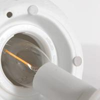 Steinhauer Witte tafellampJazz van gips - 3108W - thumbnail