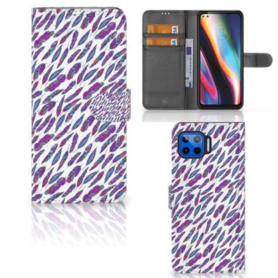 Motorola Moto G 5G Plus | Telefoon Hoesje | Feathers Color