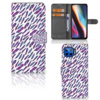 Motorola Moto G 5G Plus | Telefoon Hoesje | Feathers Color - thumbnail