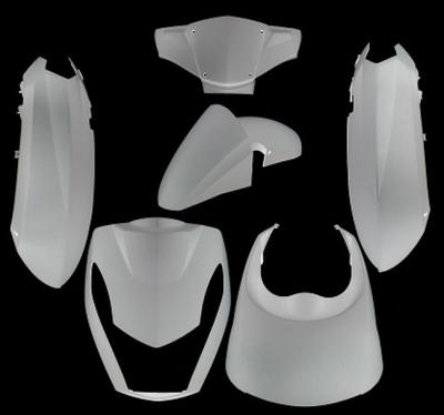 Plaatset 6-delig Edge voor Peugeot Kisbee 2T/4T - wit