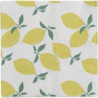 Servetten Citroen 20 stuks - multikleur - 33x33 cm - Leen Bakker - thumbnail