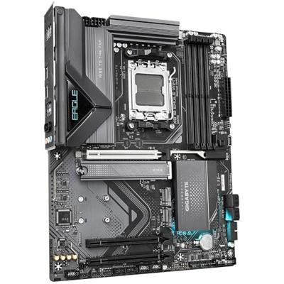 GIGABYTE x870 eagle wifi7 socket am5 moederbord (zwart/grijs, raid, 2.5gb-lan, wi-fi 7, bt, sound, atx)