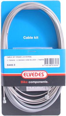 Elvedes Remkabelset 1700/2350 mm rvs zilver/grijs