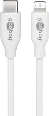 Goobay 39448 Lightning - USB-C™ laad- en synchronisatiekabel, 2 m, wit - MFi-kabel voor Apple iPhone/iPad wit