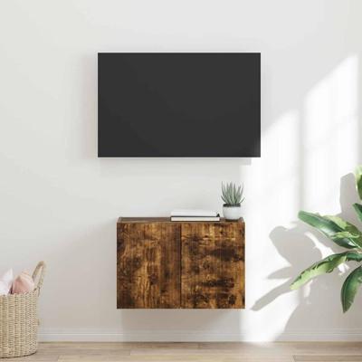 TV-wandkast Gerookt eiken 59,5 x 31 x 40 cm Bewerkt hout