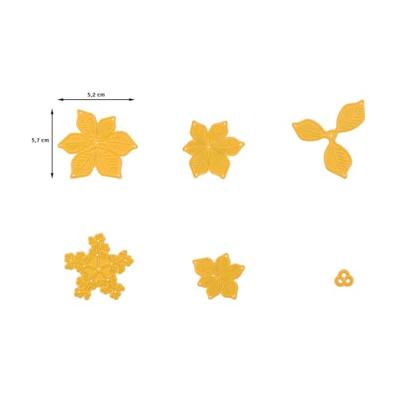 Nellie's Choice • shape dies kerstster poinsettia 6st.