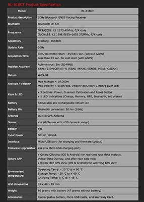Qstarz BL-818GT GPS-ontvanger Voertuigtracker Rood 1 stuk(s)