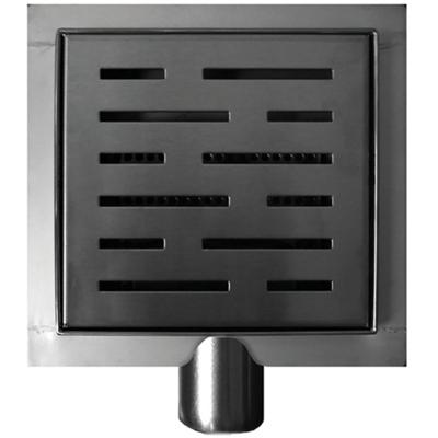 Wiesbaden Doucheput met Flens - Zijuitlaat - 15x15cm - RVS