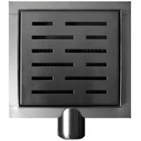 Wiesbaden Doucheput met Flens - Zijuitlaat - 15x15cm - RVS - thumbnail