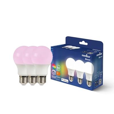 3X Set van Smart E27 led lamp Kleur Bluetooth