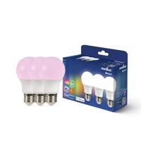 3X Set van Smart E27 led lamp Kleur Bluetooth - thumbnail
