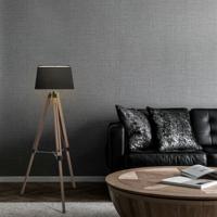 Lampenkap vierkant schuin | taps | katoen | stoffen lampenkap voor tafellamp | lampenkap met E27 fitting | B35cm D15cm H14cm | zwart - thumbnail