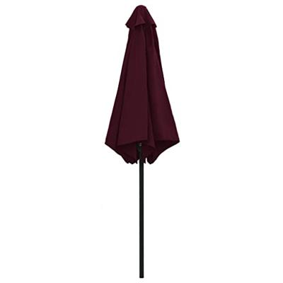 VidaXL Parasol met aluminium paal 270x246 cm bordeauxrood