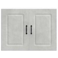 Keukenwandkast Kalmar bewerkt hout betongrijs - thumbnail