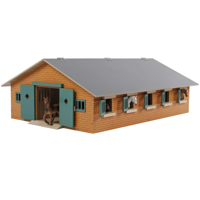 Kids GLOBE paardenstal hout met 9 paardenboxen 1:32 - thumbnail
