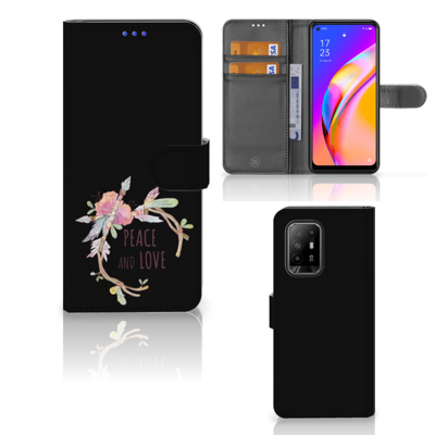 OPPO Reno5 Z | A94 5G Leuk Hoesje Boho Text OPPO Reno5 Z | A94 5G Leuk Hoesje Boho Text