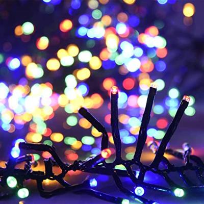 Lichtslinger cluster met 1000 LED's meerkleurig 20 m PVC