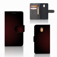 Nokia 3 Telefoon Hoesje Geruit Rood - thumbnail