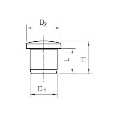 OBO Bettermann 2029520 107VS VM 16 PA Afsluitdop Kunststof 50 stuk(s)