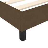 Bedframe zonder matras stof donkerbruin 140x190 cm - thumbnail