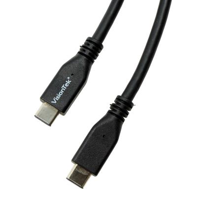 VisionTek USB 3.1 1 m kabel USB C zwart - USB-kabel (1 m, USB C, 3.1 Gen 2), stekker/stekker, zwart