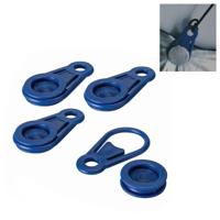 Awning and tarpaulin clamps set Bensontools Clip Blauw 6 Stuks Ø 0,44 x 8,3 cm - thumbnail
