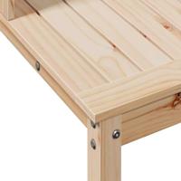 Oppottafel met schappen 82,5x50x109,5 cm massief grenenhout - thumbnail