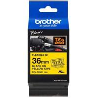 Brother TZEFX661 Labeltape flexibel Tapekleur: Geel Tekstkleur: Zwart 36 mm 8 m - thumbnail