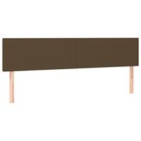 Boxspring met matras stof donkerbruin 180x200 cm - thumbnail