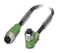 Phoenix Contact 1681635 Sensor/actuator connector, geassembleerd M12 Aantal polen (sensoren): 5 Stekker, recht, Bus, haaks 0.60 m 1 stuk(s) - thumbnail