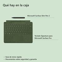 Microsoft Surface 8X6-00132 teclado para móvil verde Microsoft Cover Port Español - thumbnail