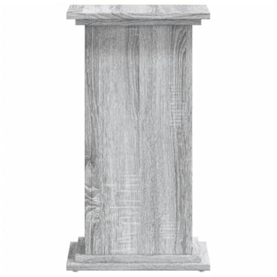 VidaXL Plantenstandaard 33x33x60 cm bewerkt hout grijs sonoma eiken VidaXL Plantenstandaard 33x33x60 cm bewerkt hout grijs sonoma eiken