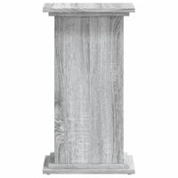 VidaXL Plantenstandaard 33x33x60 cm bewerkt hout grijs sonoma eiken - thumbnail