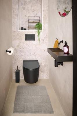 Ben Torgetto 3-delige toiletset mat zwart