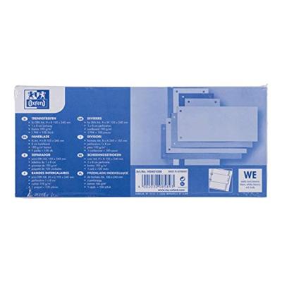 Scheidingsstrook oxford smal 240x105mm 190gr wit