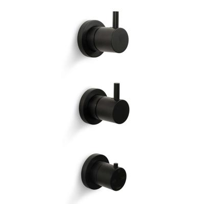 Inbouw Douchekraan Bongio Squandra Thermostatisch met 2 Stopkranen en Installatiebrug Mat Zwart Bongio Inbouw Douchekraan Bongio Squandra Thermostatisch met 2 Stopkranen en Installatiebrug Mat Zwart Bongio