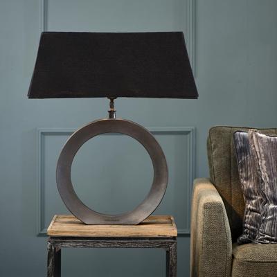 Rivièra Maison Tafellamp 'RM Berlin' Aluminium, kleur Grijs (excl. kap) Rivièra Maison Tafellamp 'RM Berlin' Aluminium, kleur Grijs (excl. kap)