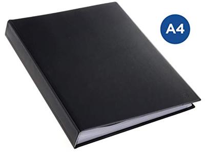 Rillstab showalbum A4 80 tassen, zwart - thumbnail